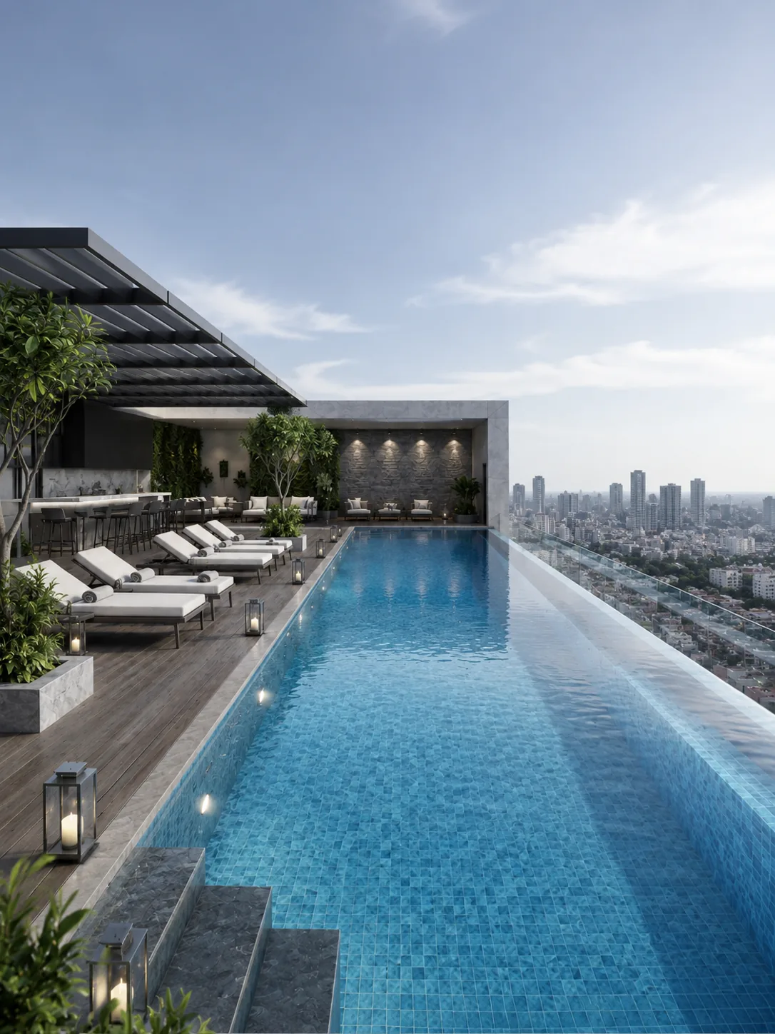 Rooftop infinity pool